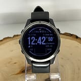 Garmin Fenix 7S Sapphire Solar Titanium 42mm (with original sport and leather band) - Image 2