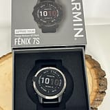 Garmin Fenix 7S Sapphire Solar Titanium 42mm (with original sport and leather band) - Image 9